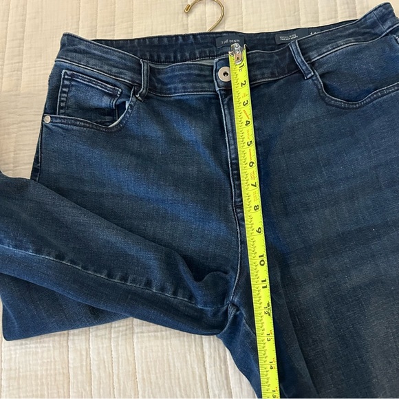 J.Jill Hi-Rise Full Leg Crops Denim Pants. Size 14. - Picture 7 of 9